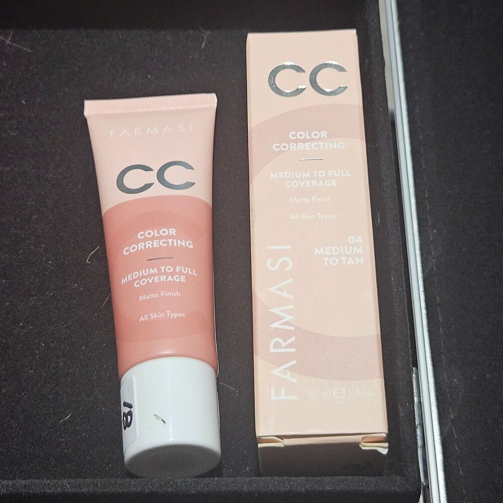 Farmasi CC Cream Foundation, Color Correcting, #04 Medium to Tan, NIB